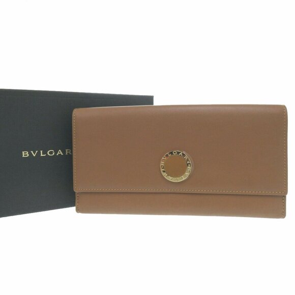 BVLGARI Brown Leather Wallet - Picture 3 of 11